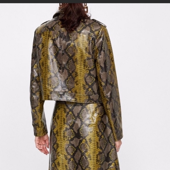 New Zara Snakeskin Jacket - Picture 4 of 7